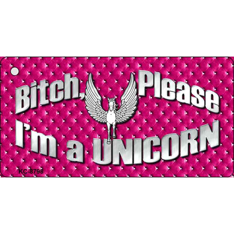 KC-8798 1.5 x 3 in.Bitch Please Novelty Metal Key Chain