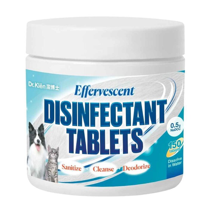Picture of Dr. Klen 306249 Effervescent Disinfectant Tablets for Pets - 150 Tablets