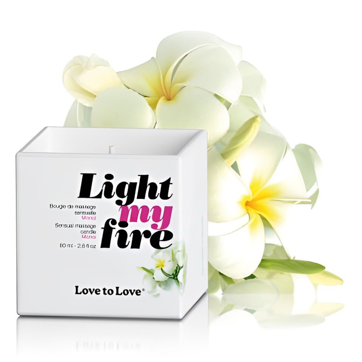 Picture of Love to Love 297340 80 ml Light My Fire Sensual Massage Candle&#44; Monoi