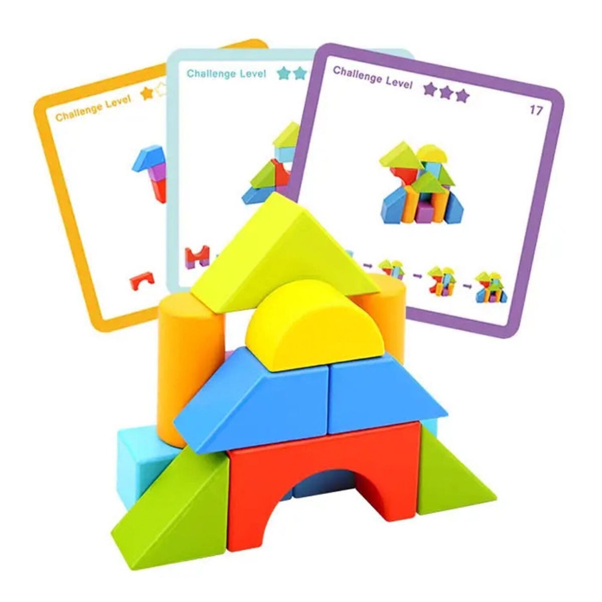 Picture of Tooky Toy 300288 22 x 22 x 6 cm Block Game