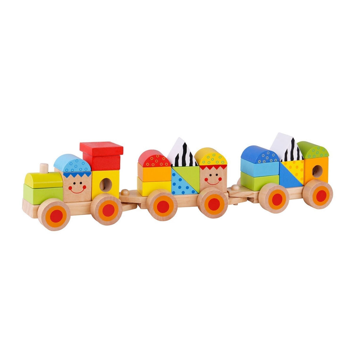 Picture of Tooky Toy 300304 38 x 8 x 10 cm Stacking Train