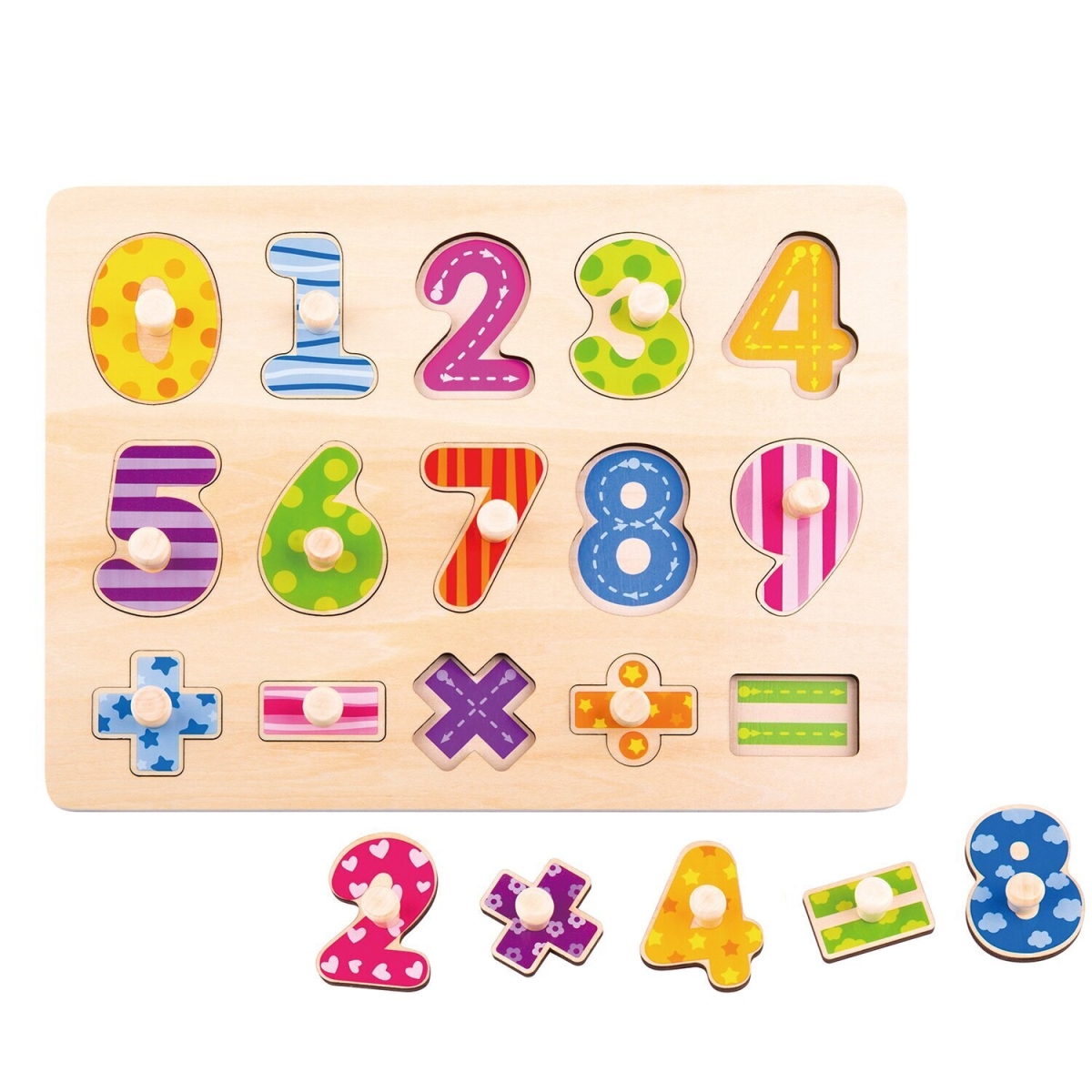 Picture of Tooky Toy 300373 30 x 23 x 2 cm Number Puzzle