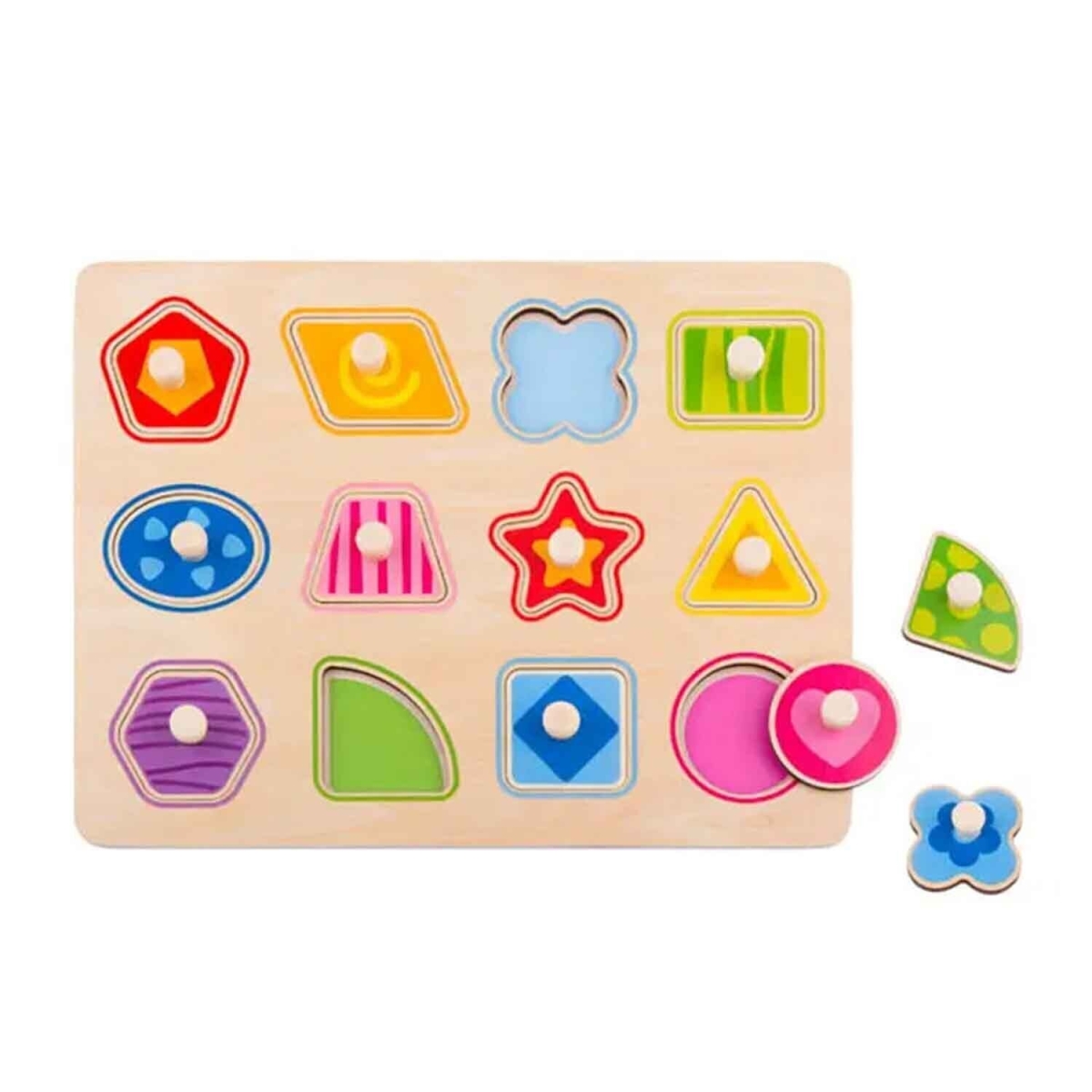 Picture of Tooky Toy 300374 30 x 23 x 2 cm Shape Puzzle