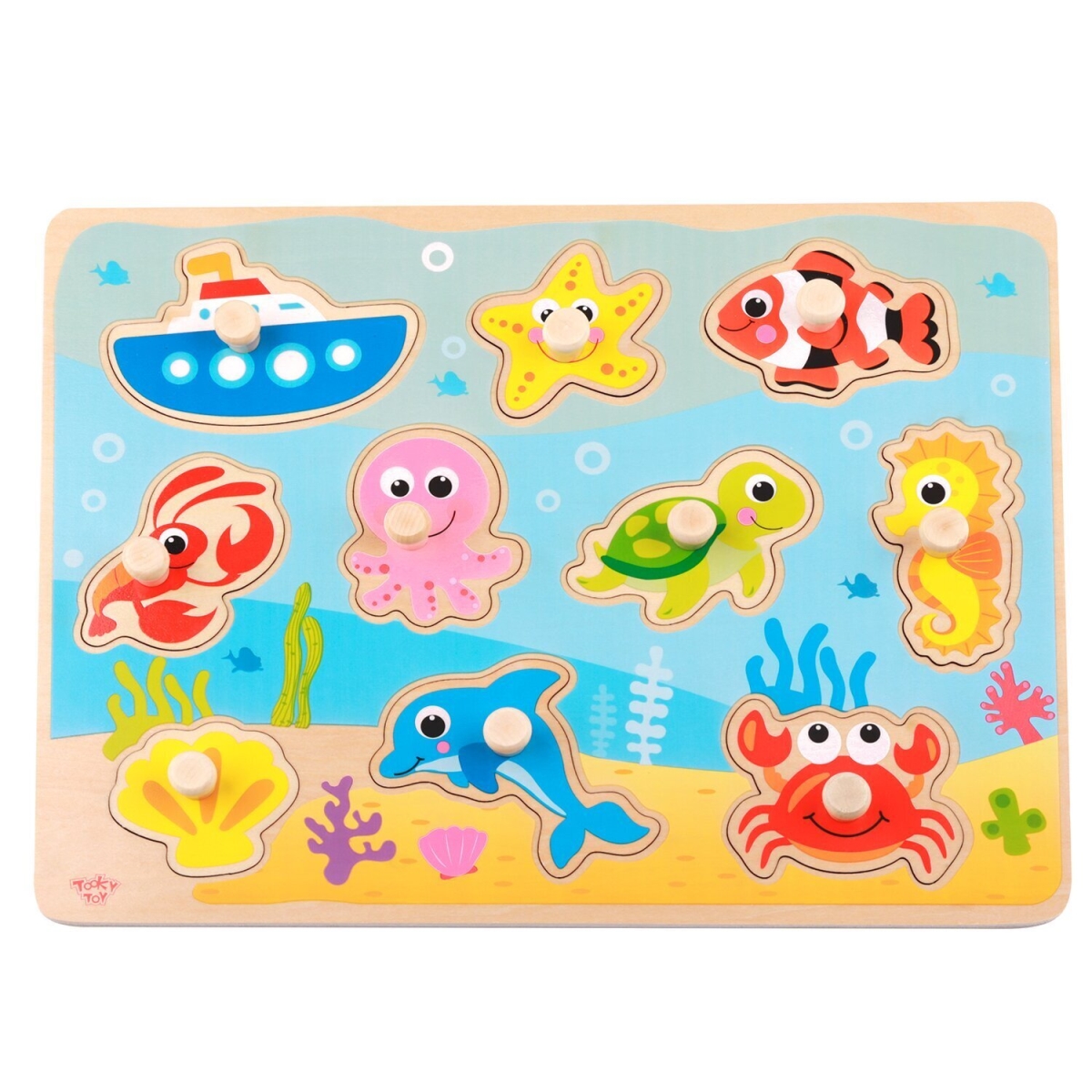 Picture of Tooky Toy 300381 30 x 23 x 2 cm Marine Puzzle