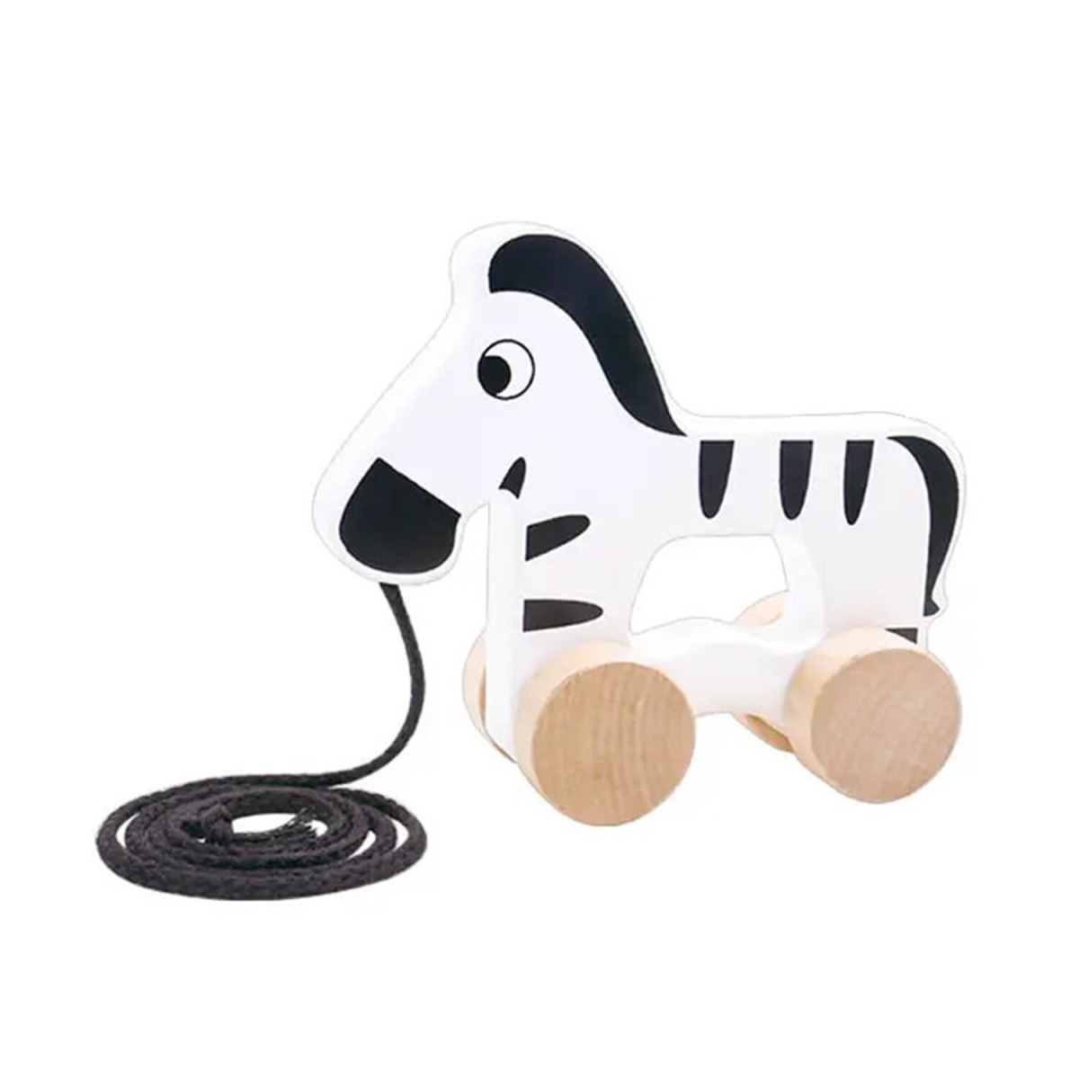 Picture of Tooky Toy 300359 15 x 6 x 18 cm Pull Along Toy&#44; Zebra