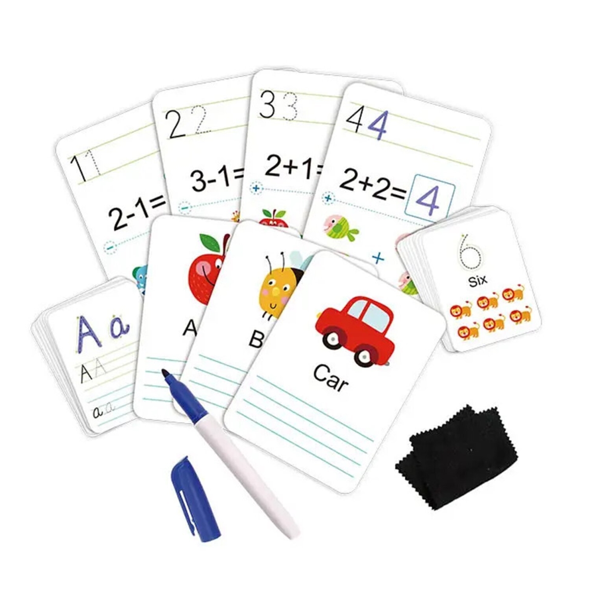 Picture of Tooky Toy 300251 34 x 24 x 5 cm Handwriting & Learning Cards