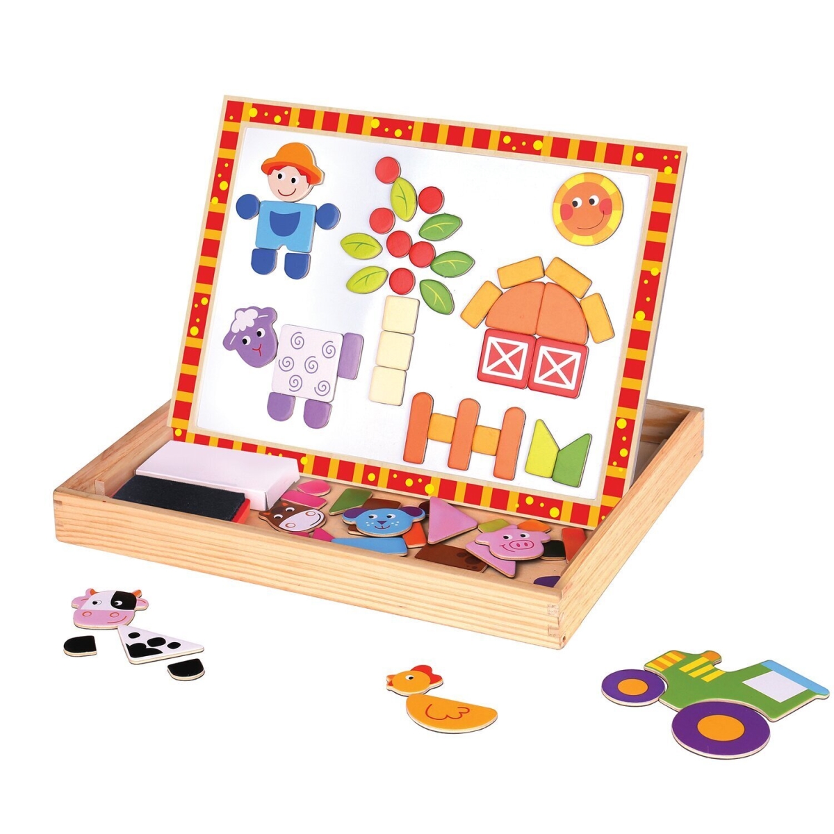 Picture of Tooky Toy 300337 30 x 22 x 22 cm Magnetic Puzzle&#44; Farm