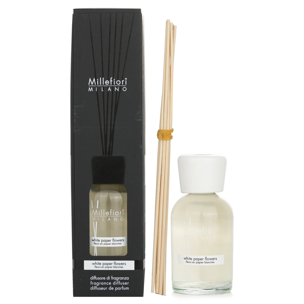 305247 8.45 oz Natural Fragrance Diffuser, White Paper Flowers -  Millefiori