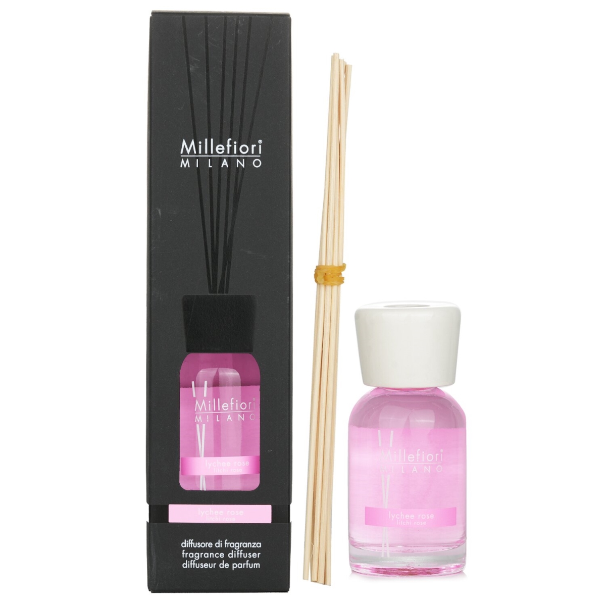 305819 3.38 oz Natural Fragrance Diffuser, Lychee Rose -  Millefiori