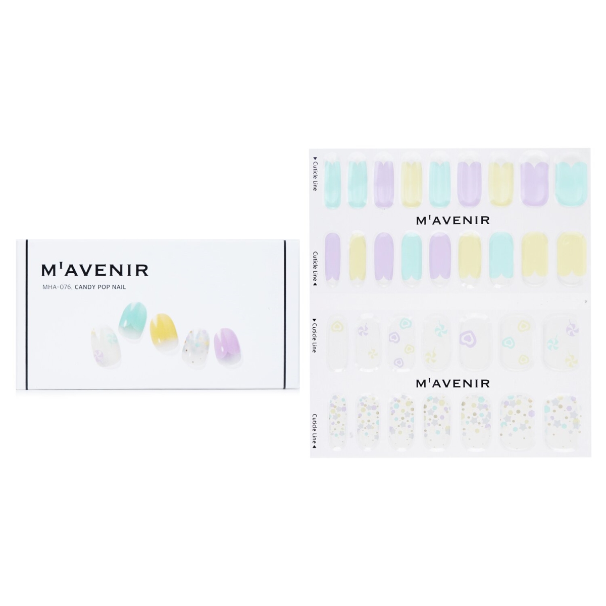 Picture of Mavenir 282092 Assorted Color Nail Sticker&#44; Candy Pop