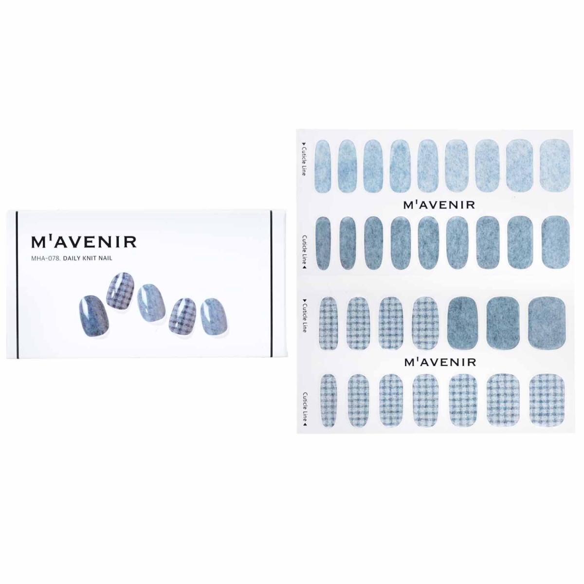 Picture of Mavenir 282093 Blue Nail Sticker&#44; Daily Knit