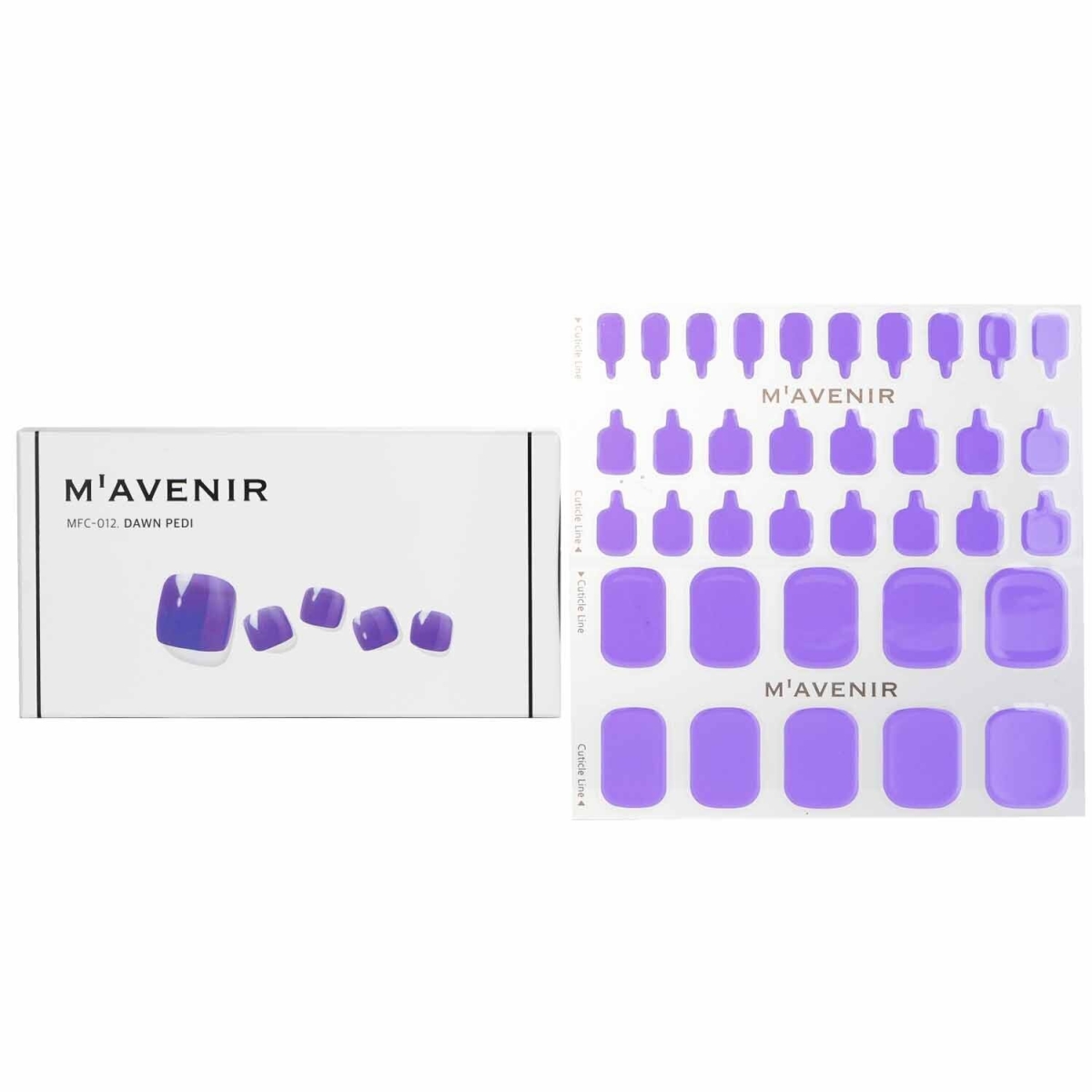 Picture of Mavenir 282105 Purple Nail Sticker&#44; Dawn Pedi