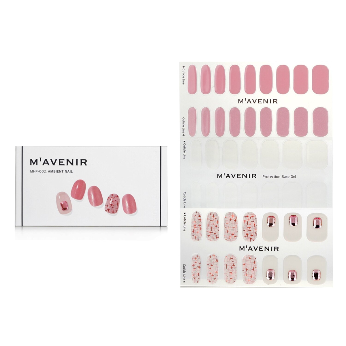 Picture of Mavenir 282109 Pink Nail Sticker&#44; Pink Shell Pedi