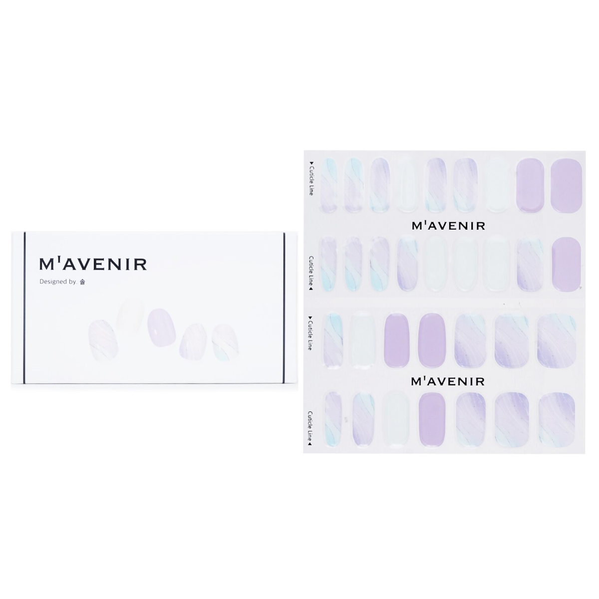 Picture of Mavenir 282149 Assorted Color Nail Sticker&#44; Silver Pointnail