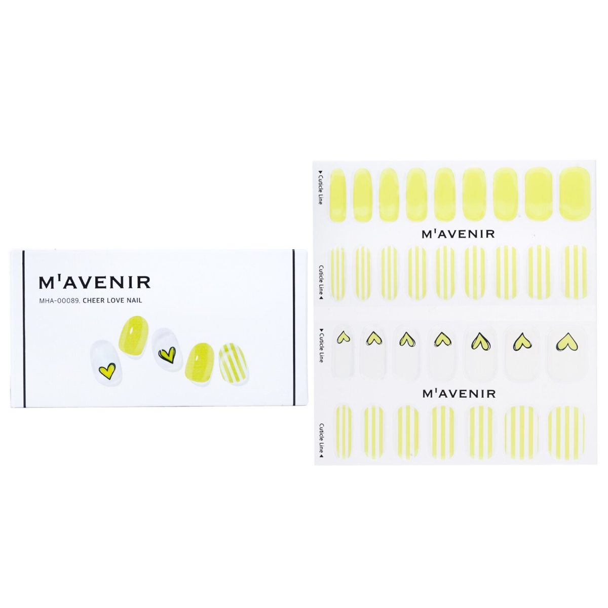 Picture of Mavenir 282121 Yellow Nail Sticker&#44; Cheer Love