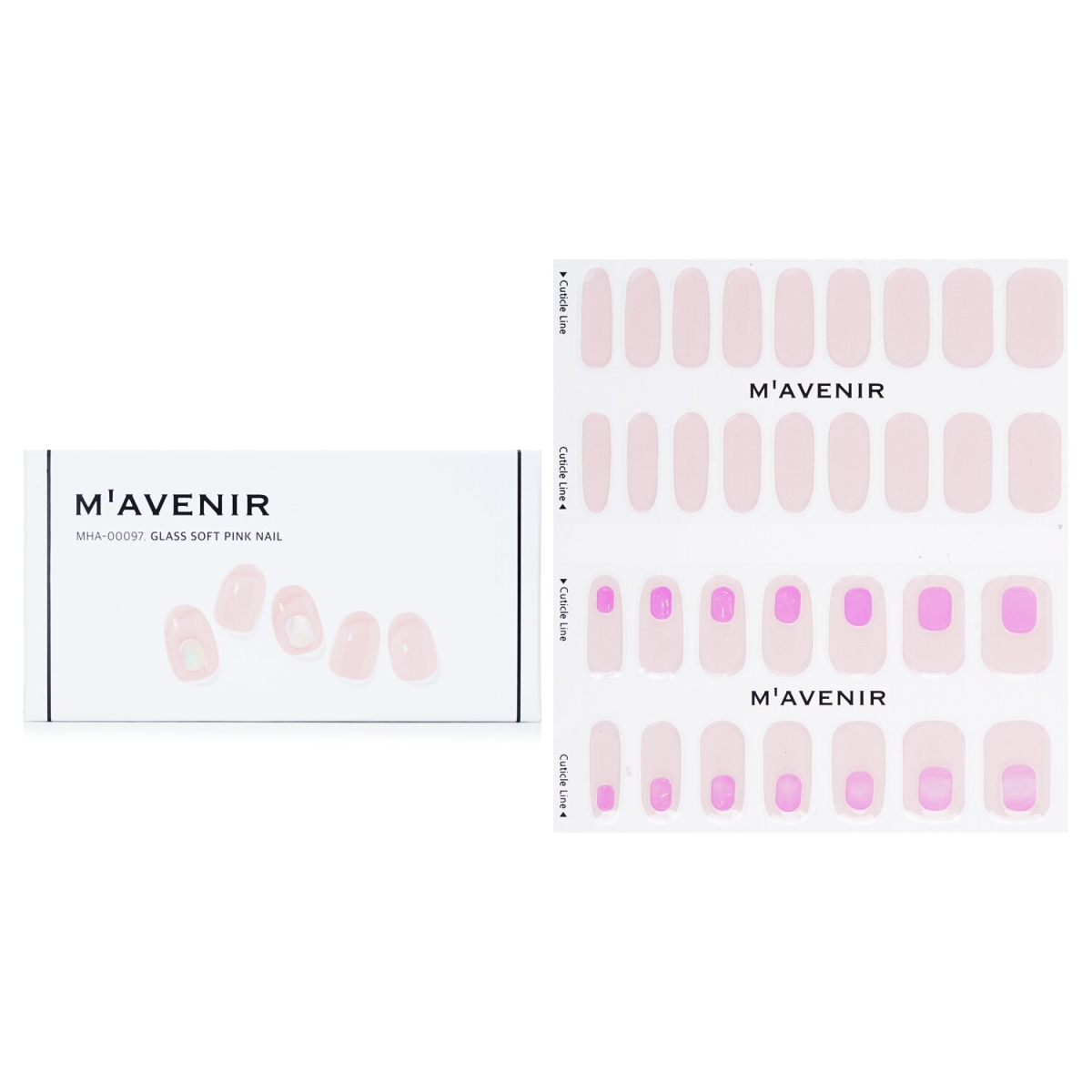 Picture of Mavenir 282126 Pink Nail Sticker&#44; Glass Soft Pink