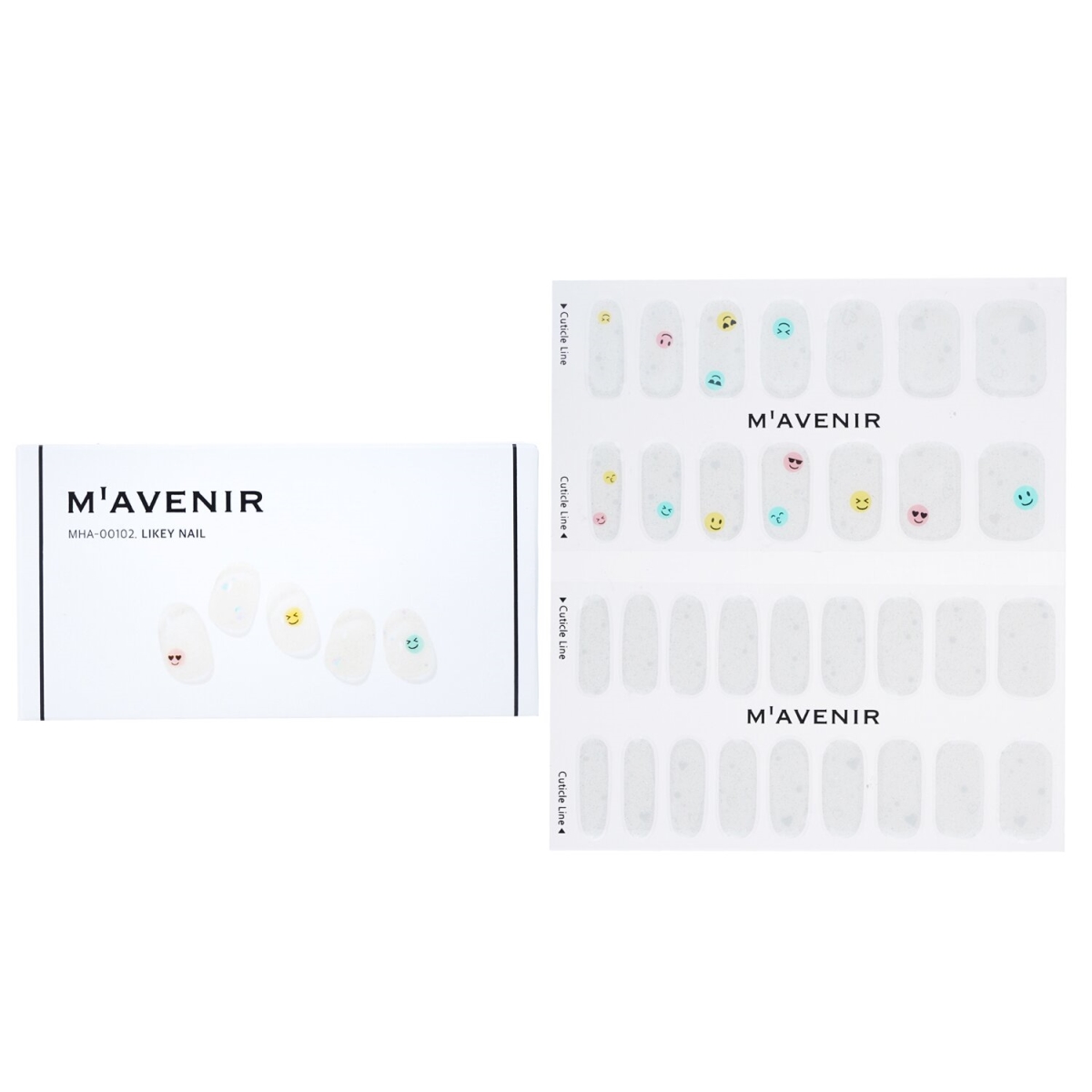 Picture of Mavenir 282128 White Nail Sticker&#44; Likey