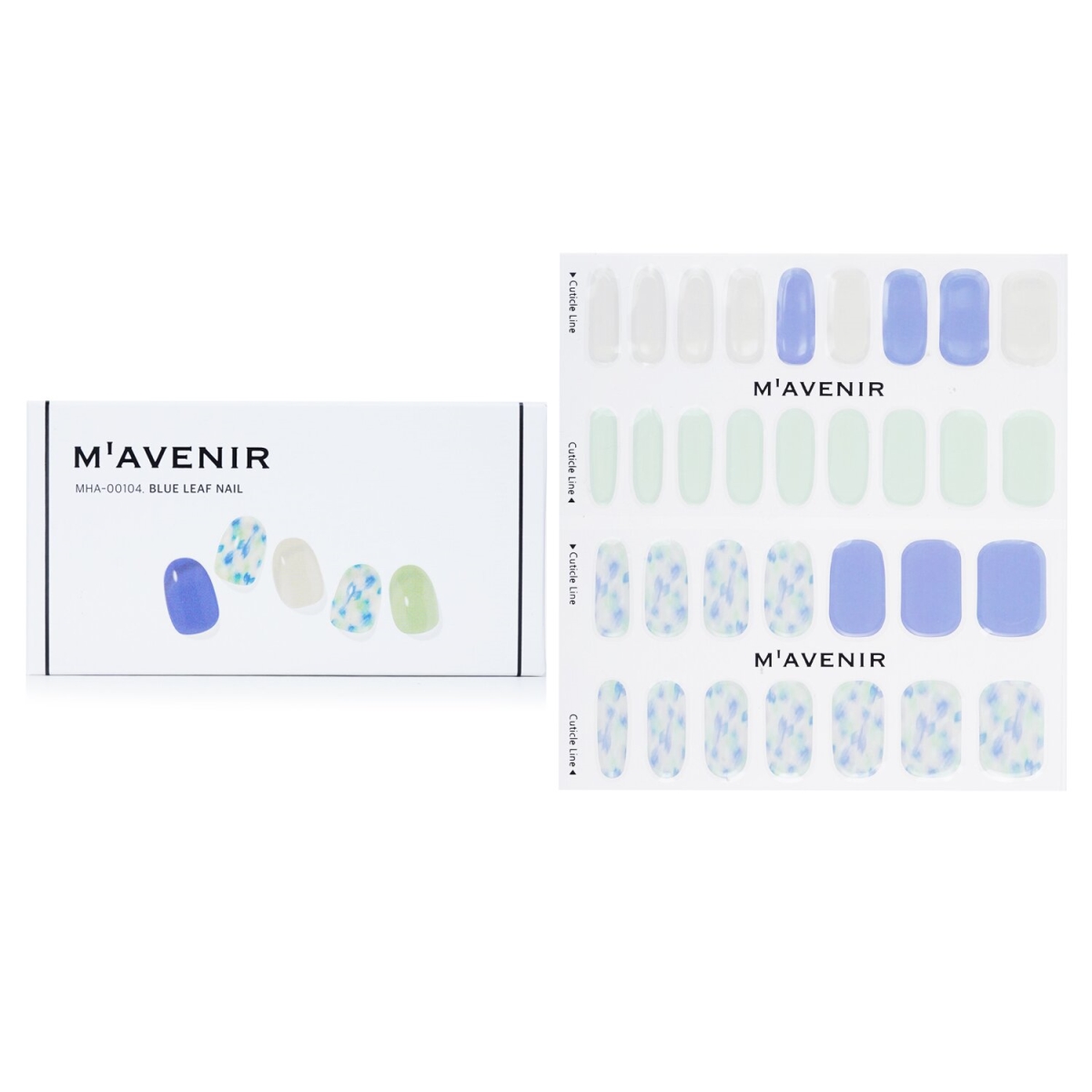 Picture of Mavenir 282130 Blue Nail Sticker&#44; Blue Leaf