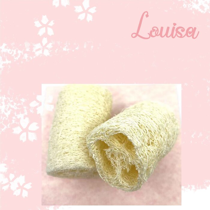Picture of Louisa 297413 7.5 cm 2 Piece Bath Washing Natural Loofah