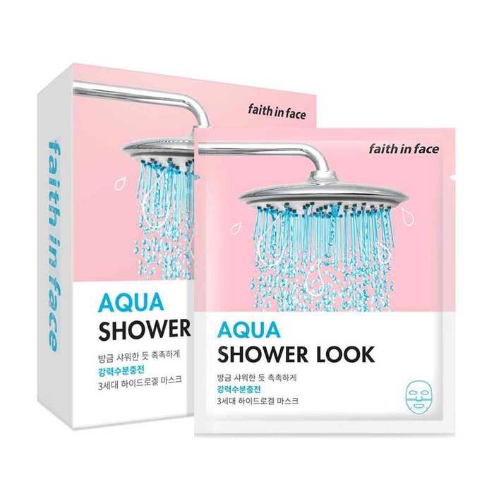 Picture of Faith in Face 294268 10 Piece Aqua Shower Look Hydrogel Mask