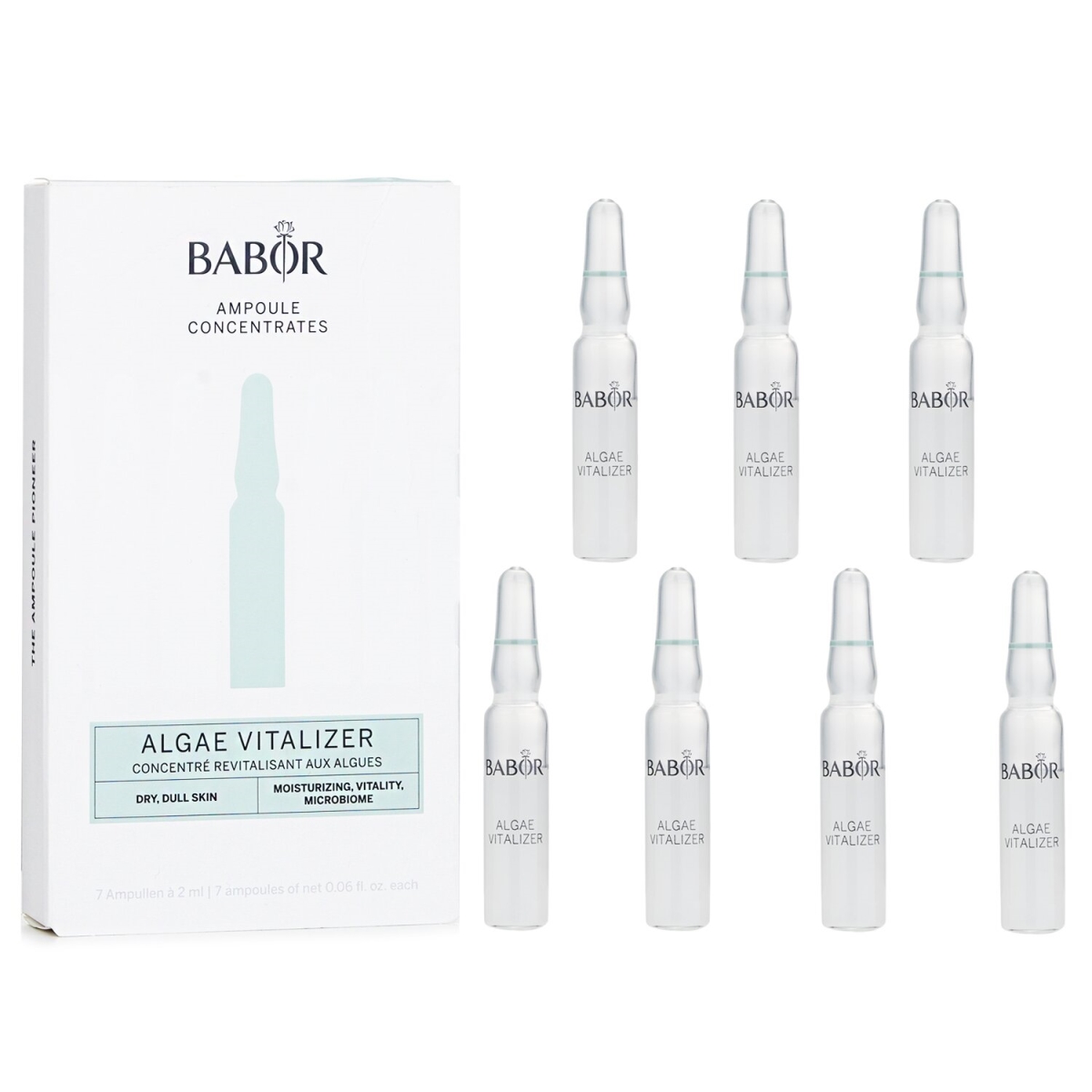 Picture of Babor 304808 7 x 2 ml Ampoule Concentrates for Dry & Dull Skin&#44; Algae Vitalizer