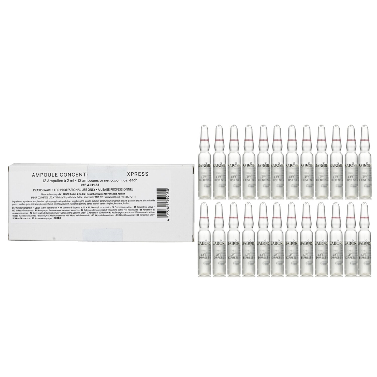 Picture of Babor 304888 24 x 2 ml CP Ampoule Concentrates&#44; Lift Express