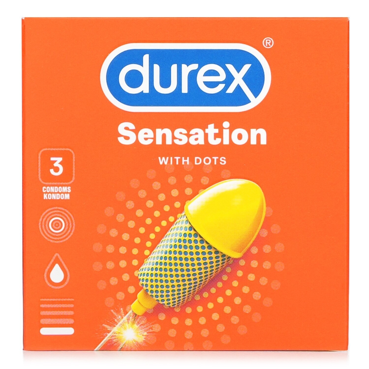 Picture of Durex 304559 3 Piece Sensation Condoms