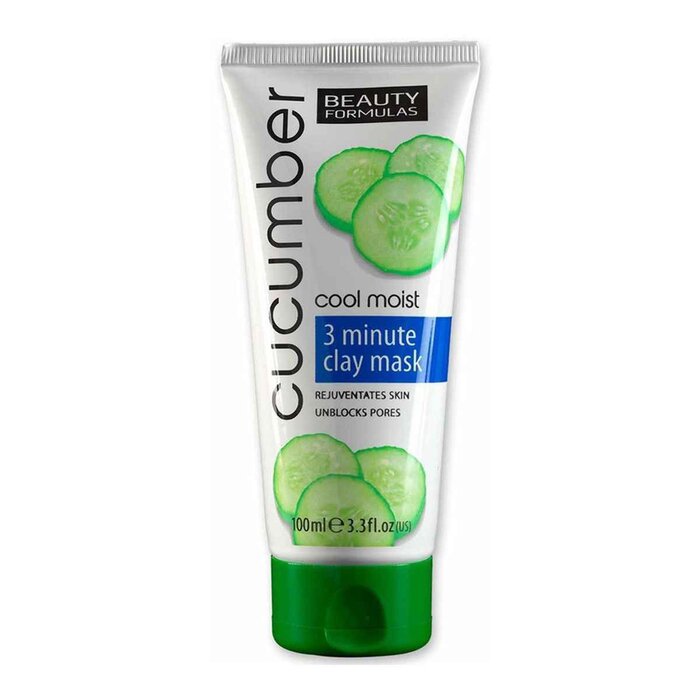 Picture of Beauty Formulas 300929 100 ml Cucumber Cool Moist 3 Minute Clay Mask