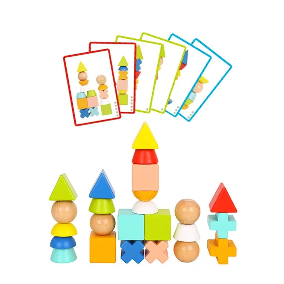 Picture of Tooky Toy 300289 24 x 24 x 5 cm Stacking Game