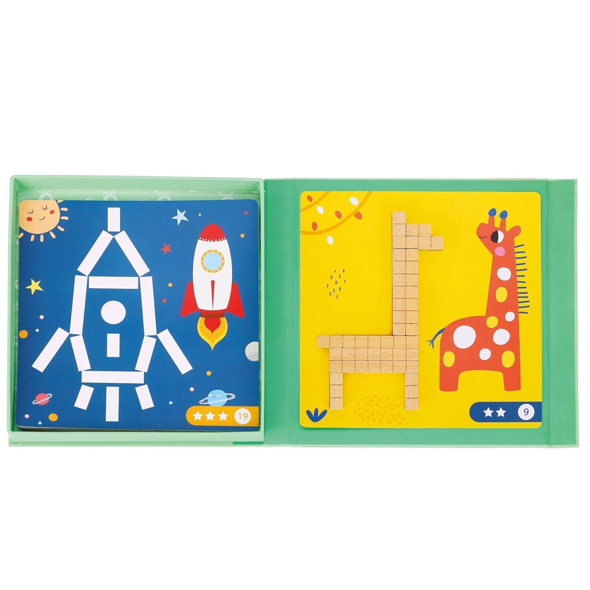 Picture of Tooky Toy 300234 22 x 22 x 3 cm Creative Math Sticks