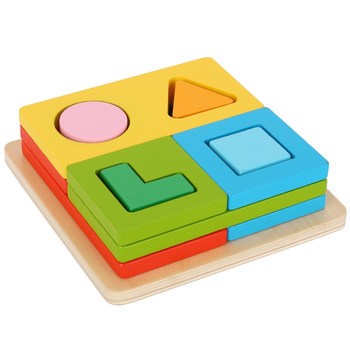 Picture of Tooky Toy 300294 14 x 14 x 5 cm Multi-Shape Sorter