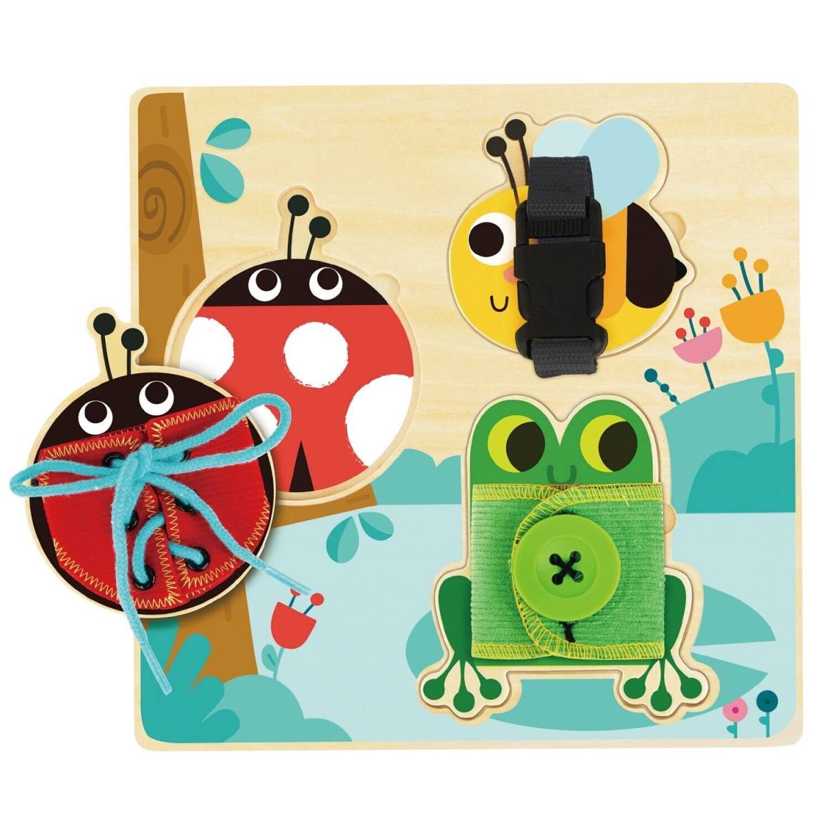 Picture of Tooky Toy 300203 22 x 22 x 9 cm Basic Skills Board