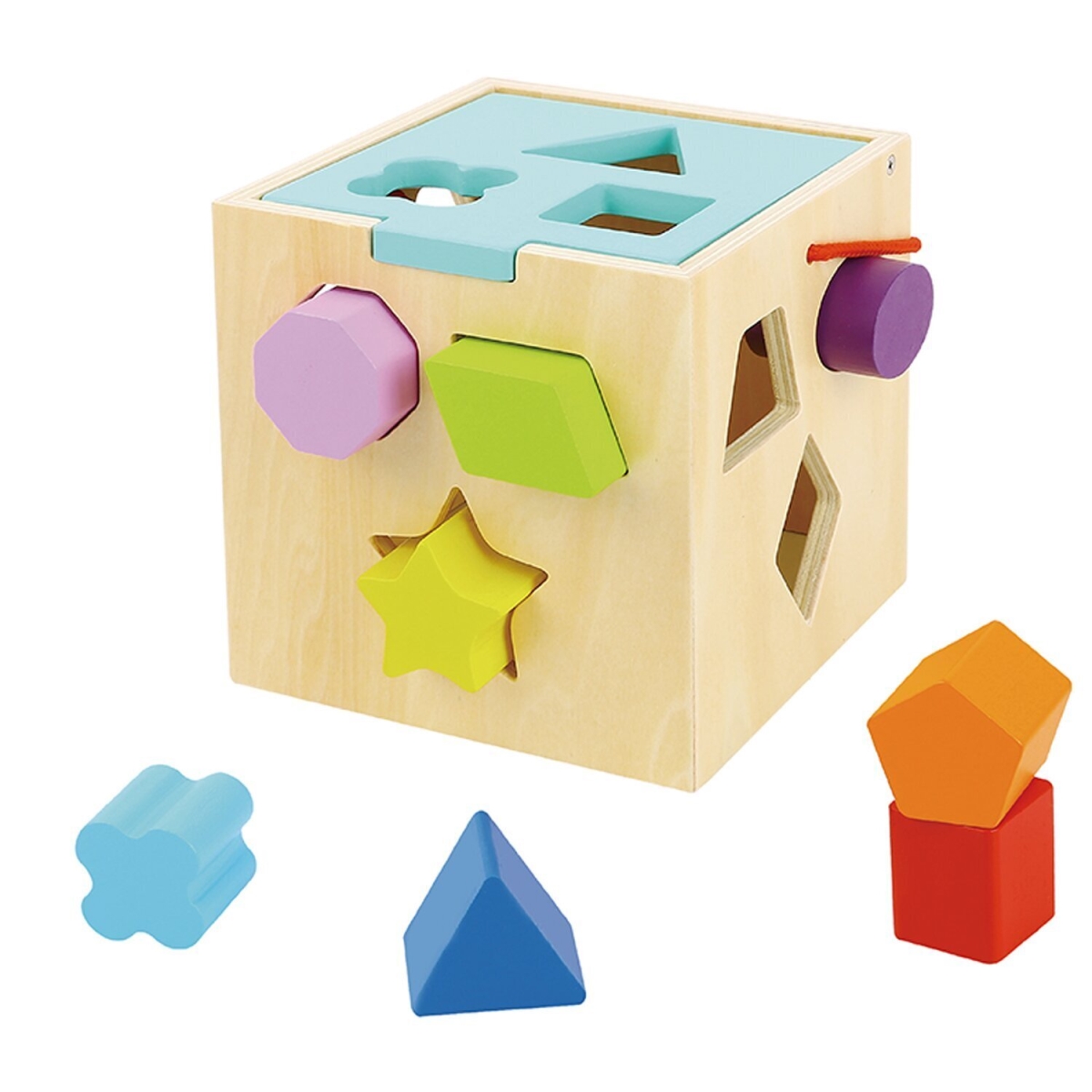 Picture of Tooky Toy 300436 15 x 15 x 15 cm Shape Sorter