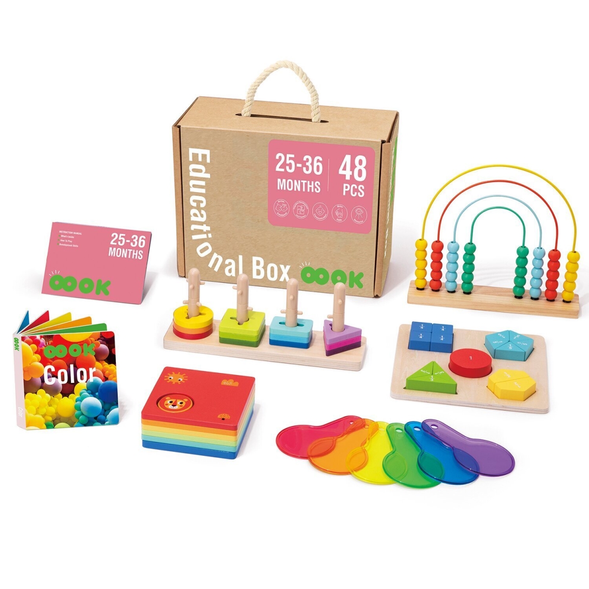 Picture of Tooky Toy 300582 32 x 27 x 18 cm 25-36 Months Educational Box