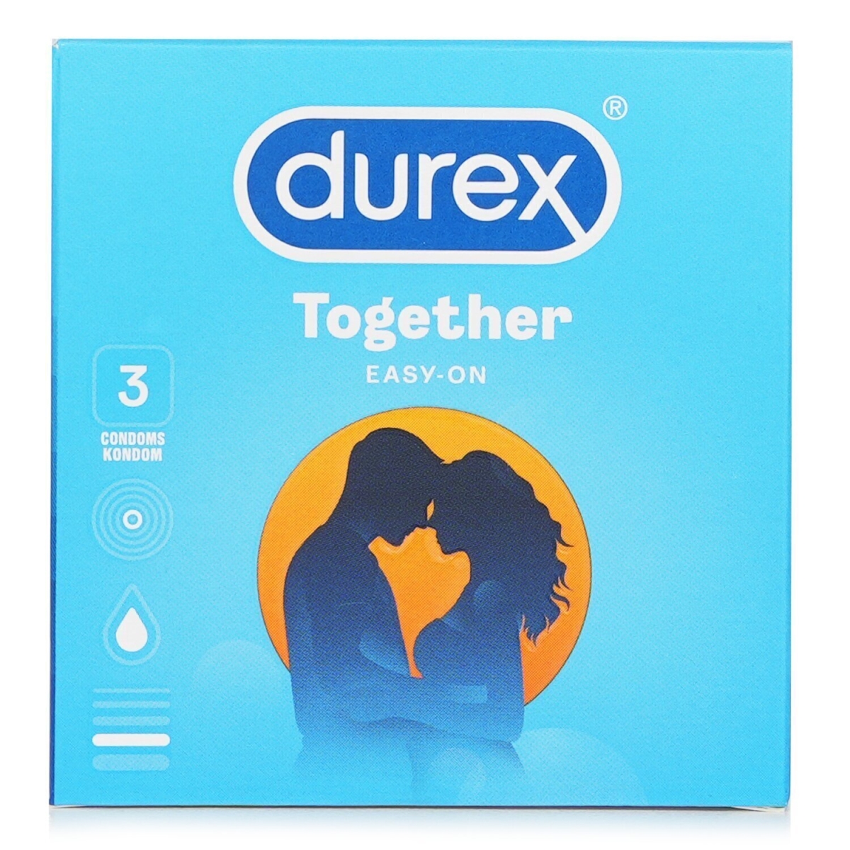 Picture of Durex 304553 3 Piece Together Condoms