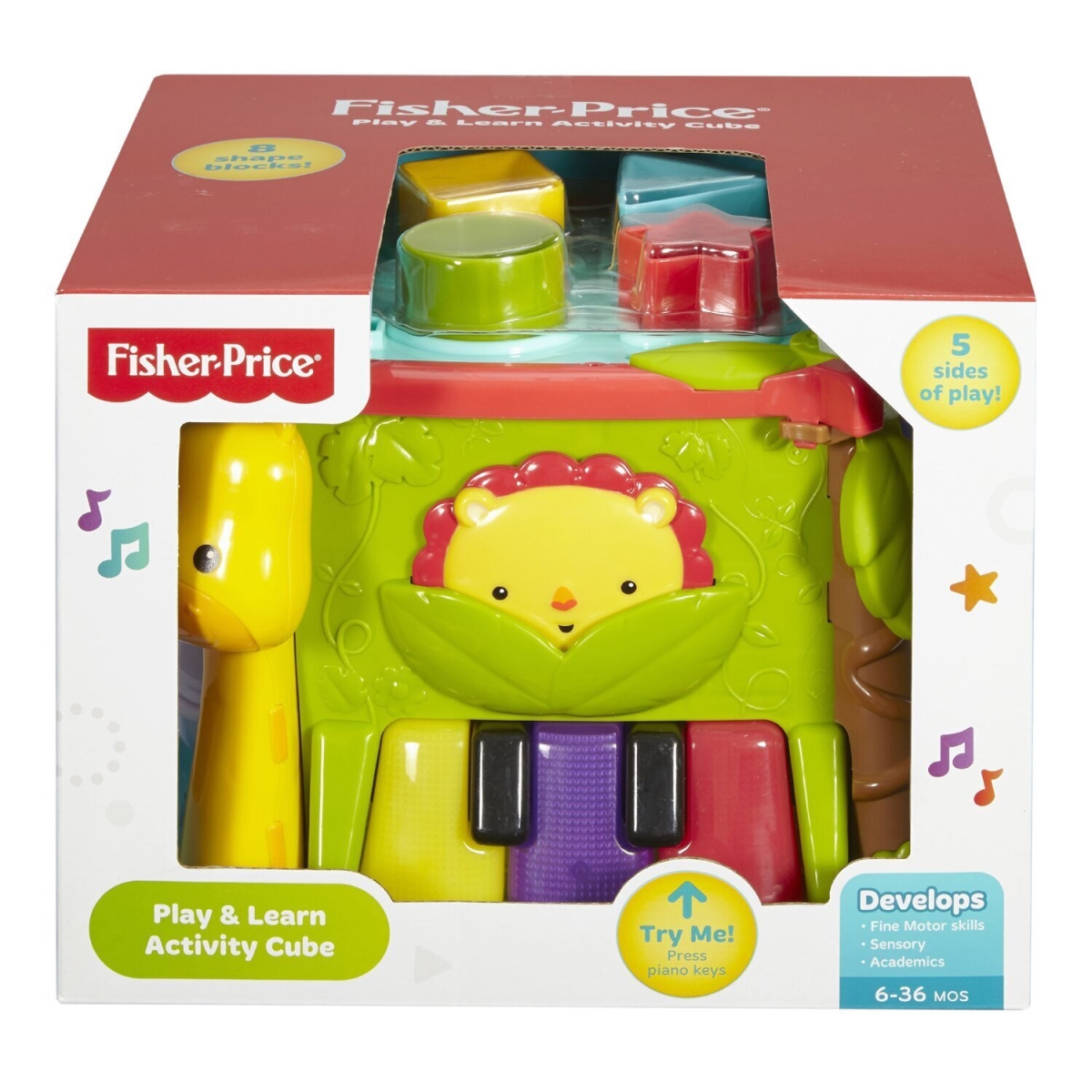 Picture of Fisher-Price 304629 25 x 24 x 20 cm Play & Learn Activity Cube