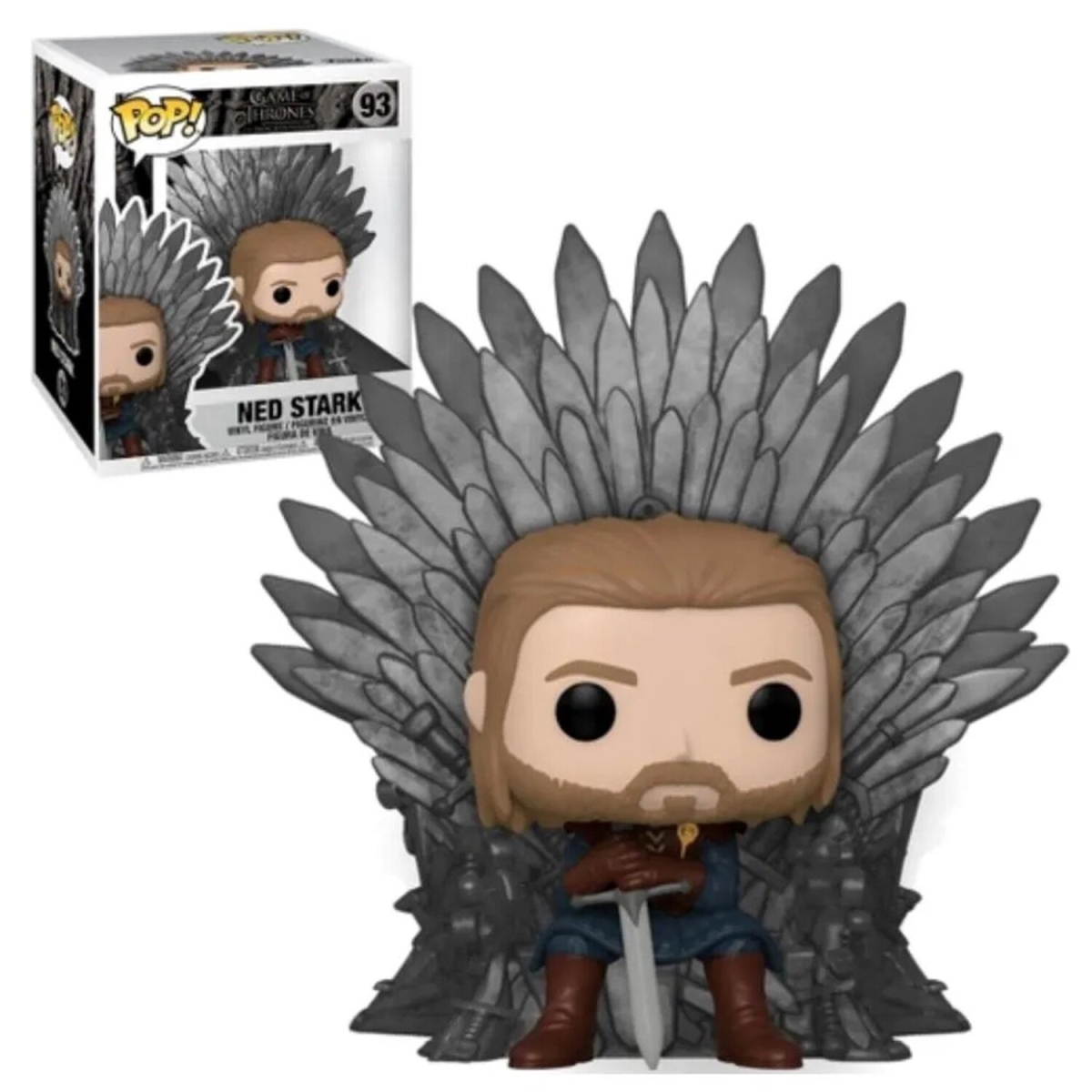 Picture of Funko 304446 18 x 15 x 20 cm Pop Deluxe Got Ned Stark on Throne Toy Figures