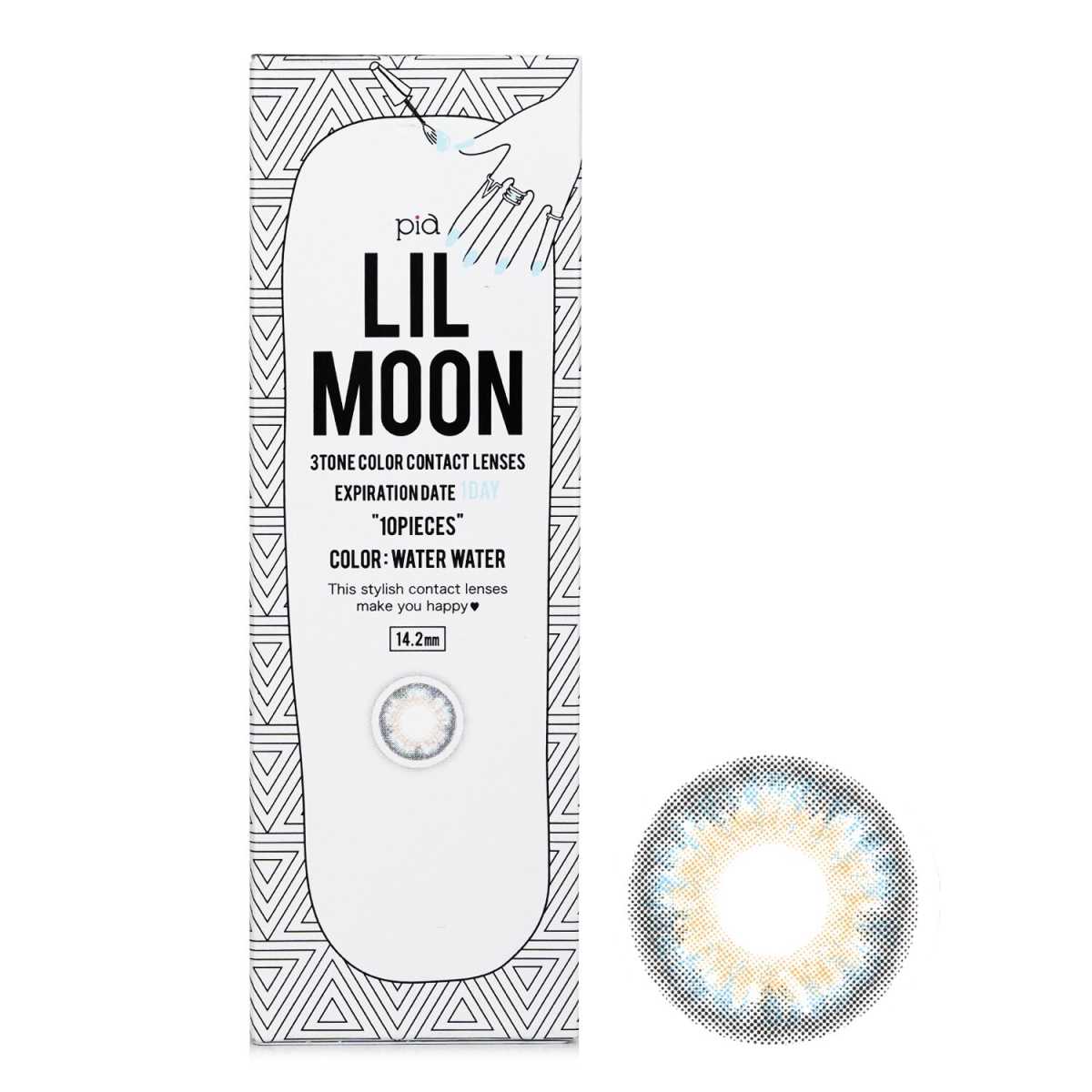 Picture of Pia 296625 Lilmoon Water 1 Day Color Contact Lenses&#44; Size 0.00 - 10 Piece