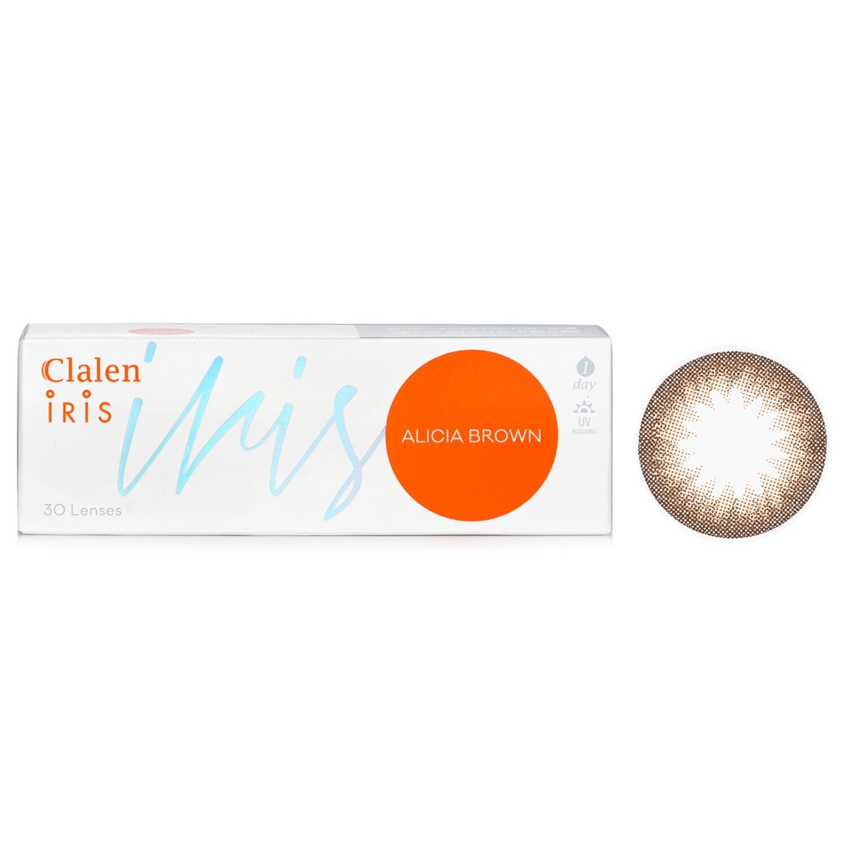 Picture of Clalen 297041 1 Day Iris Alicia Brown Color Contact Lenses&#44; Size 0.00 - 30 Piece