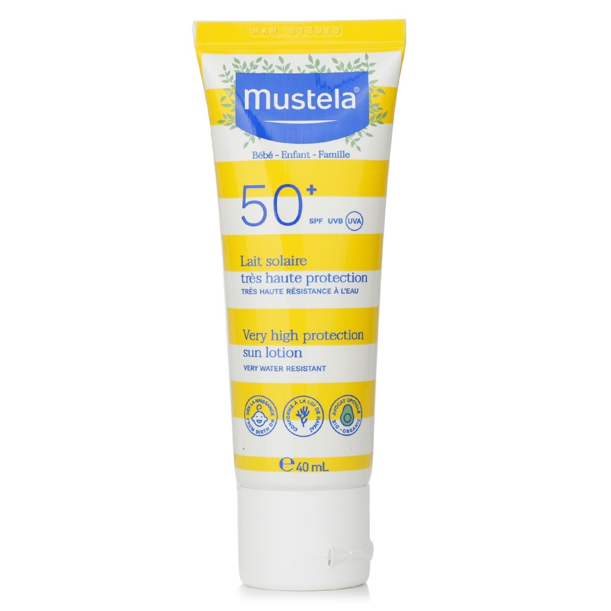 Picture of Mustela 305159 40 ml SPF 50 Plus Very High Protection Sun Lotion