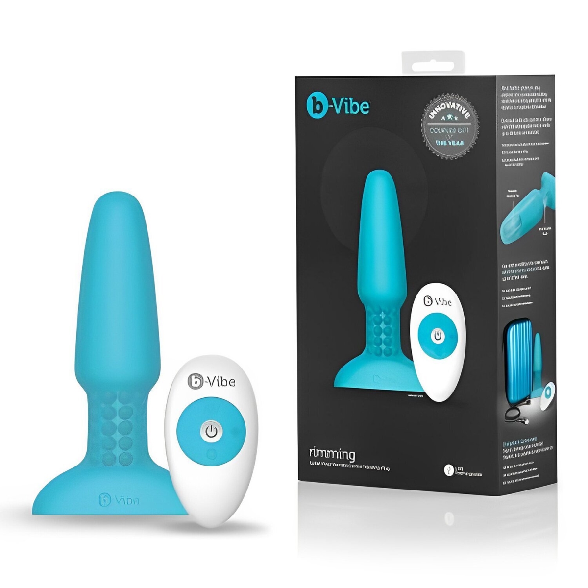 Picture of B-Vibe 303494 Rimming Anal Plug&#44; Teal