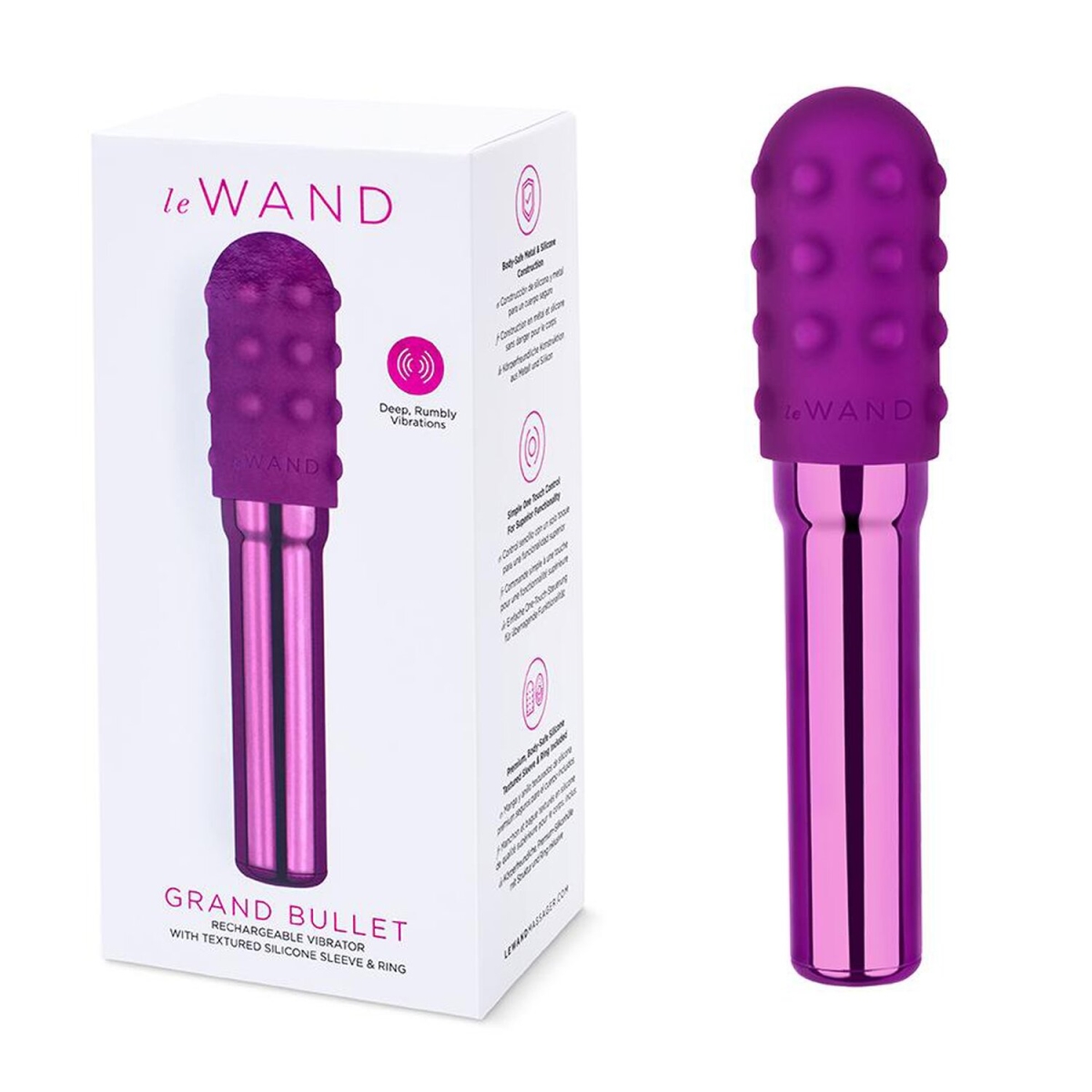 Picture of Lewand 307420 Grand Bullet Vibrator&#44; Cherry