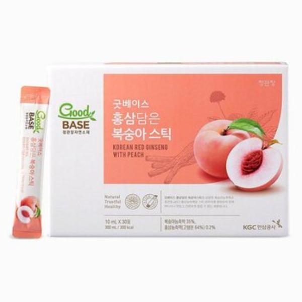 Picture of Cheong Kwan Jang 283609 10 ml 10 ml Goodbase Korean Red Ginseng with Peach Frink&#44; Pack of 30