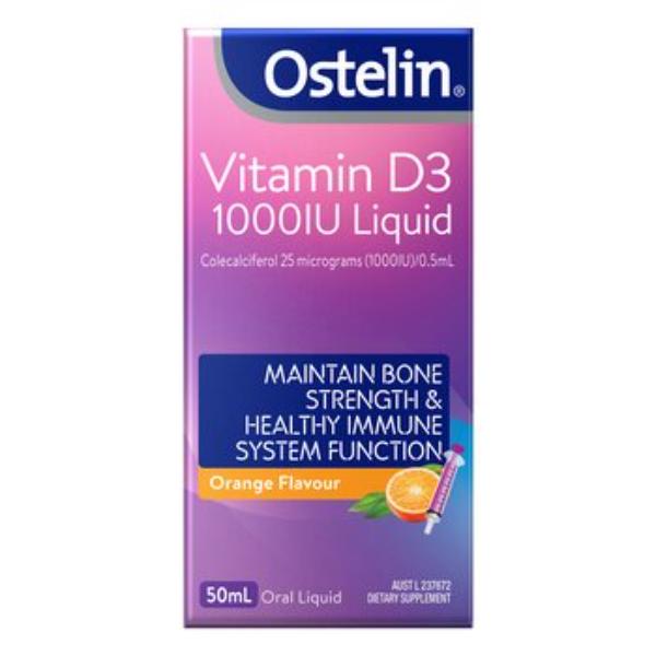 Picture of Ostelin 313018 50 ml 50 ml Ostelin Vitamin D Liquid