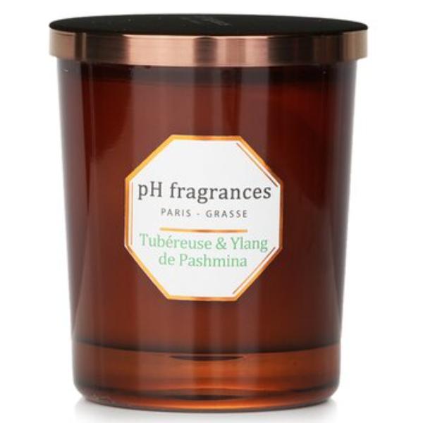 Picture of pH fragrances 325148 6.3 oz Tubereuse & Ylang De Pashmina Scented Candle
