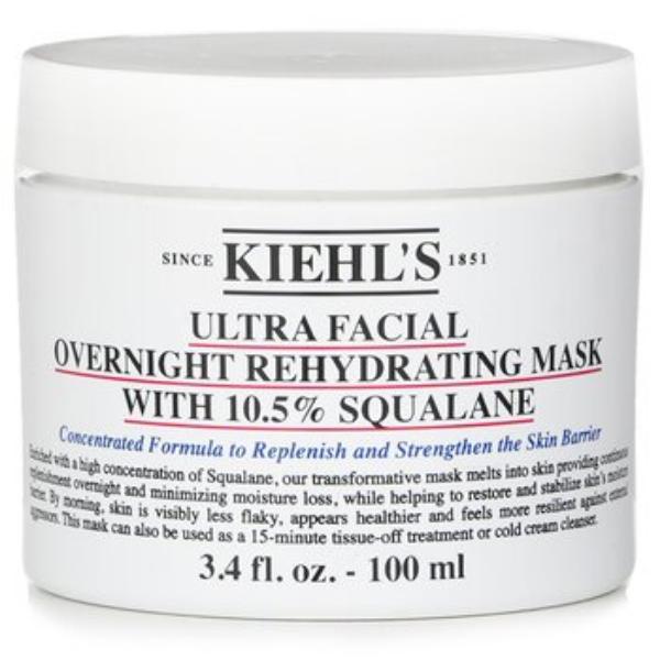Picture of Kiehls 291337 3.4 oz Ultra Facial Overnight Rehydrating Mask with 10.5 Percent Squalane