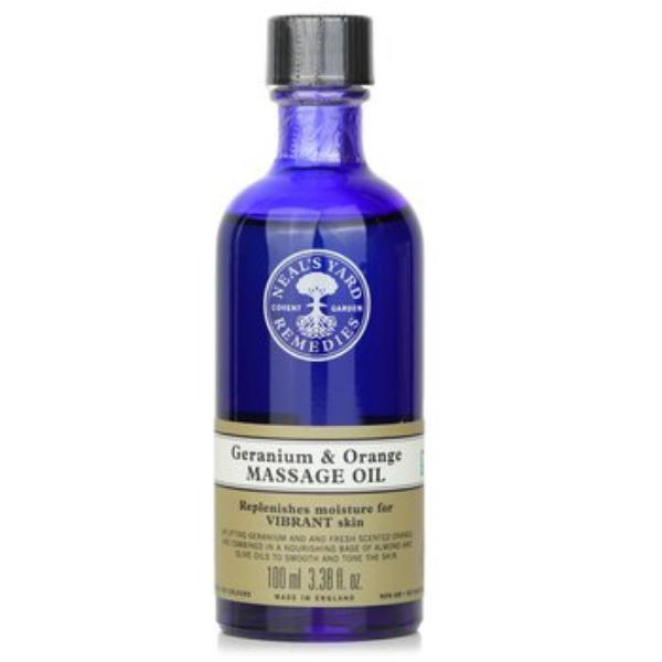 Picture of Neals Yard Remedies 322091 3.38 oz Geranium & Orange Massage Oil