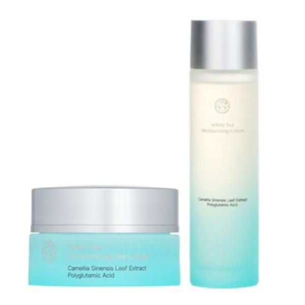 Picture of Natural Beauty 328549 140 ml & 15 ml White Tea Moisturizing Eye Cream Plus White Tea Moisturizing Lotion
