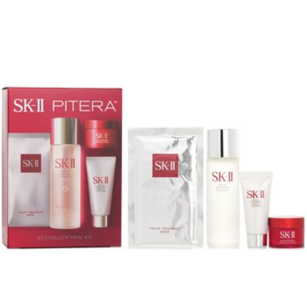 Picture of SK II 347523 75 ml Facial Treatment Cleanser & 20 g Skin Power Advanced Cream with Face Mask Set&#44; Pack of 3