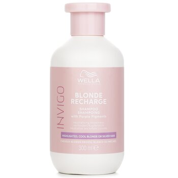 Picture of Wella 351328 10.14 oz Invigo Blonde Recharge Shampoo with Purple Pigments Highlighted&#44; Cool Blonde or Silver Hair
